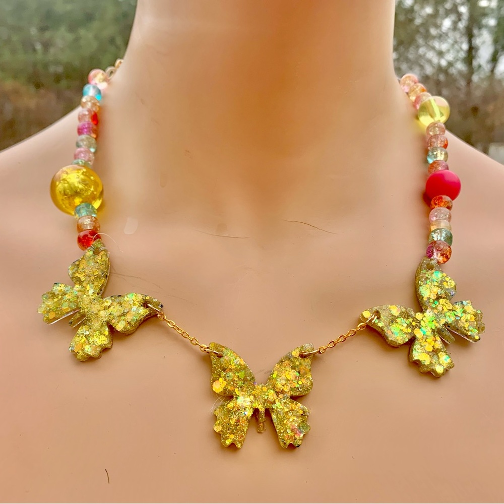 Butterfly 🦋 Beaded necklace